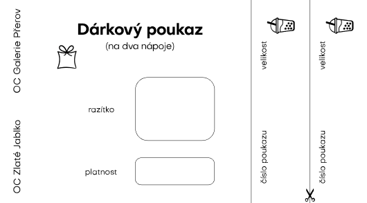 Dárkový poukaz halo BUBBLE TEA — zadní strana
